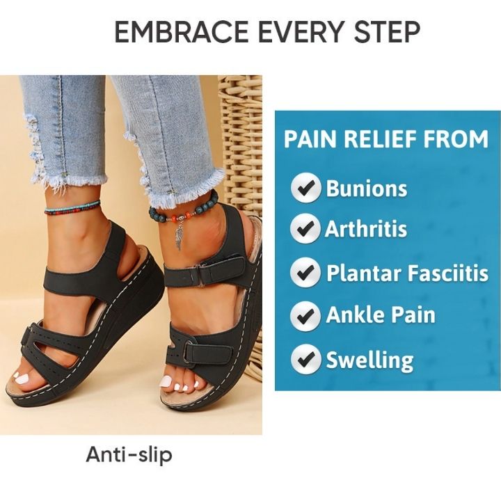OrthoSport Non-Slip Comfort Adjustable Open Toe Walking Sandals