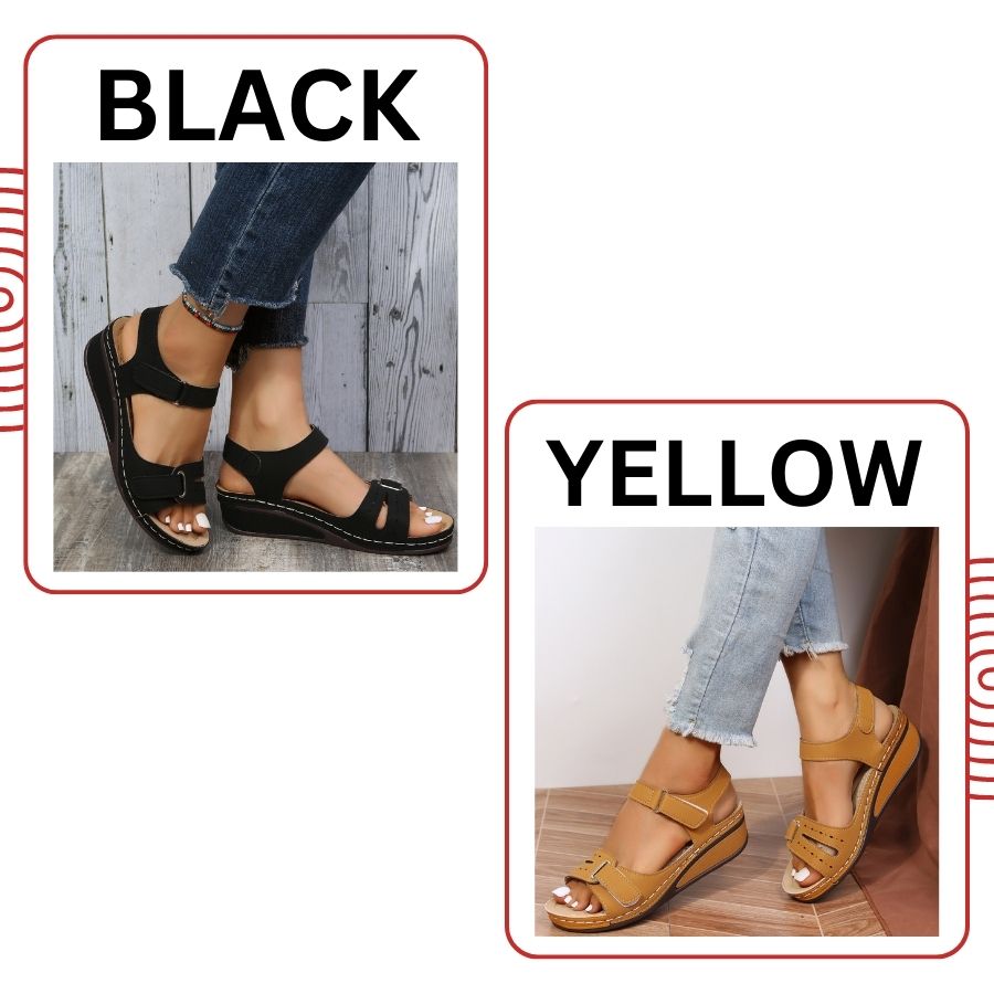 OrthoSport Non-Slip Comfort Adjustable Open Toe Walking Sandals