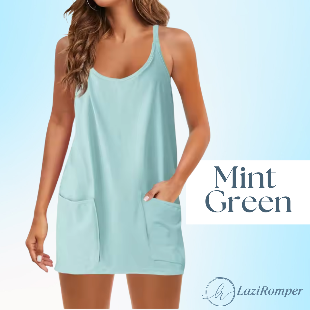 LaziRomper - Camisole Romper with Built-in Layers