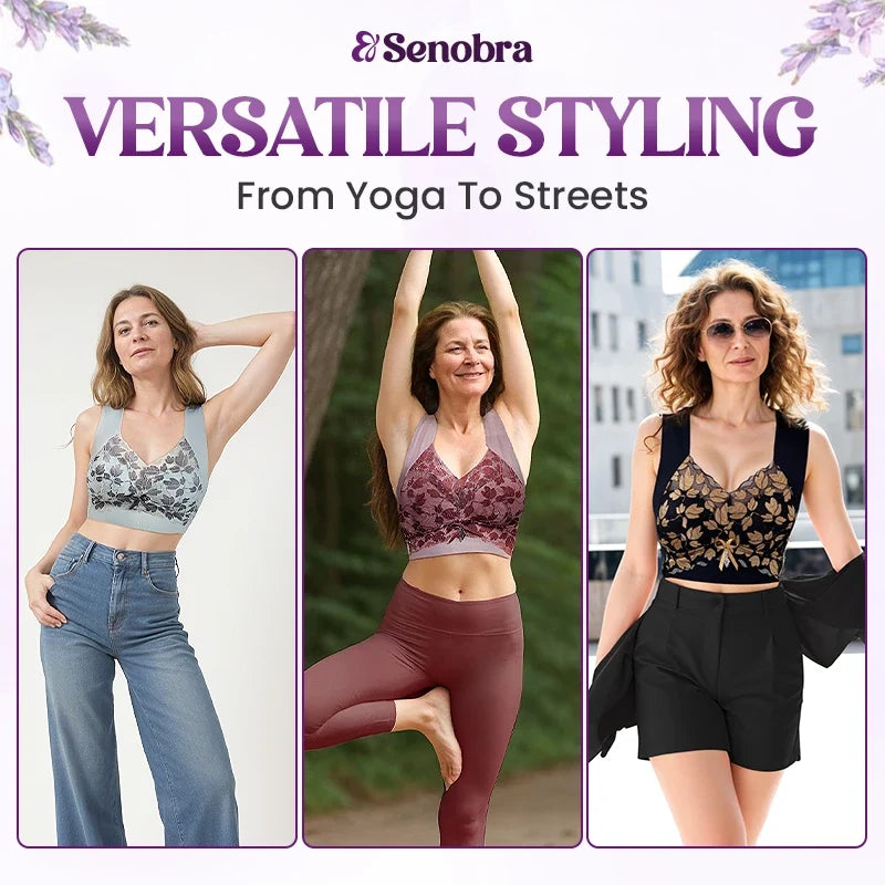 Senobra - Versatile Comfy Lift & Flex Lacy Bra Top