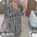 JanyDress - LAST DAY SALE 80% OFF - Bohemian casual print V-neck shirred waist long dress